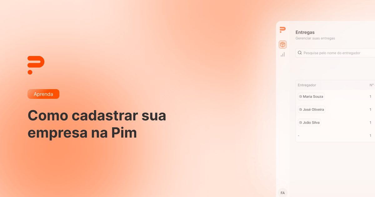 Como cadastrar a sua loja na Pim